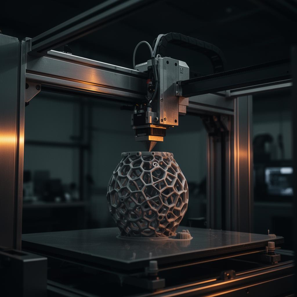 工業級 3D 列印設備運轉中